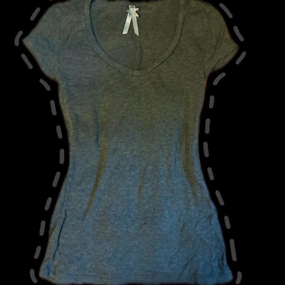 Grey slim fit top